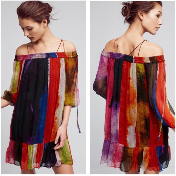 Anthropologie Dresses & Skirts - Anthropologie Floreat Zora Off The Shoulder Dress size L